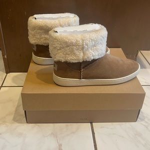 UGG Tan and Cream Ankle Boots